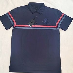 HALO-NWT dunning golf performance HALO polo dark blue, size small